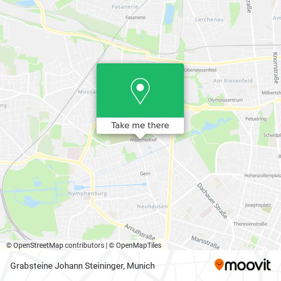 Grabsteine Johann Steininger map