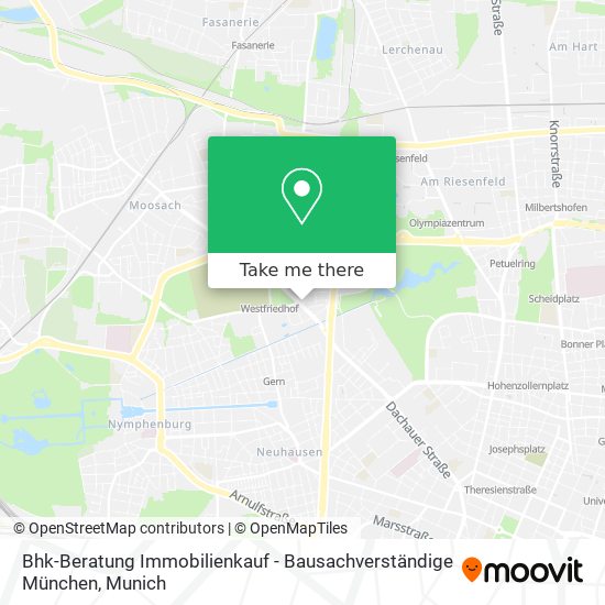 Bhk-Beratung Immobilienkauf - Bausachverständige München map