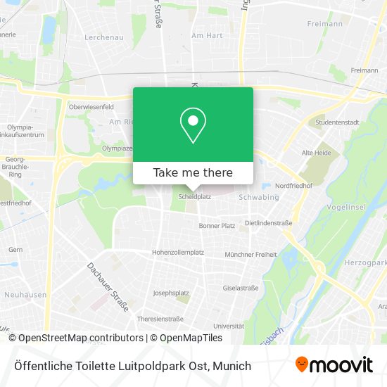 Öffentliche Toilette Luitpoldpark Ost map