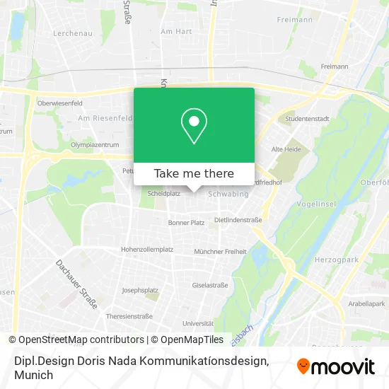 Карта Dipl.Design Doris Nada Kommunikatíonsdesign