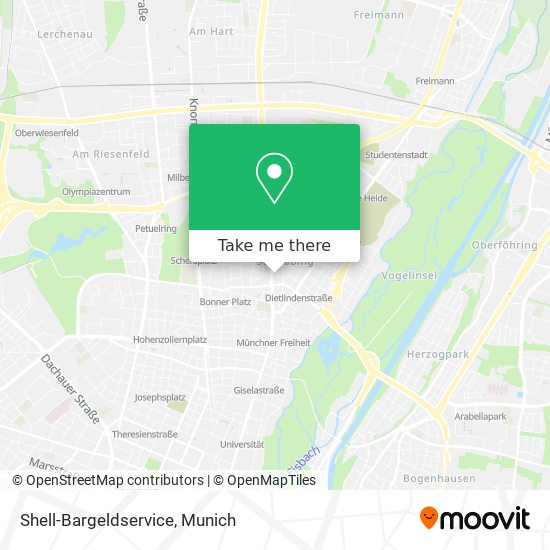 Shell-Bargeldservice map