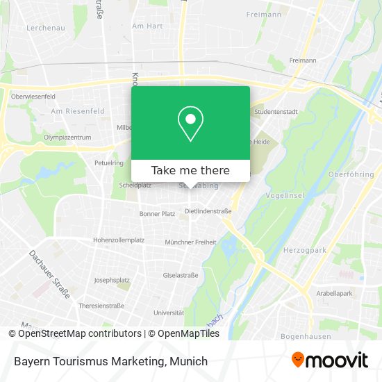 Bayern Tourismus Marketing map