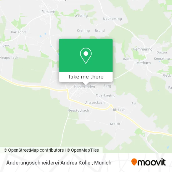 Карта Änderungsschneiderei Andrea Köller