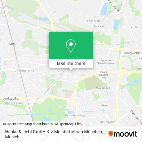 Henke & Liebl GmbH Kfz-Meisterbetrieb München map