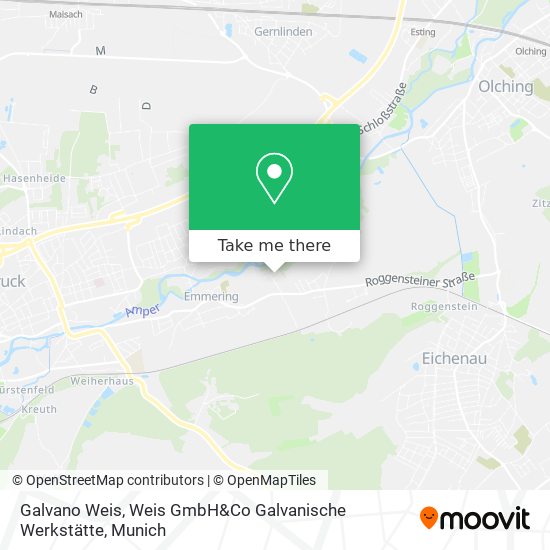 Galvano Weis, Weis GmbH&Co Galvanische Werkstätte map