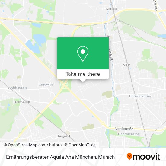 Ernährungsberater Aquila Ana München map