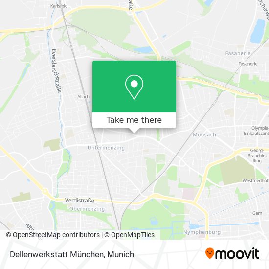Dellenwerkstatt München map