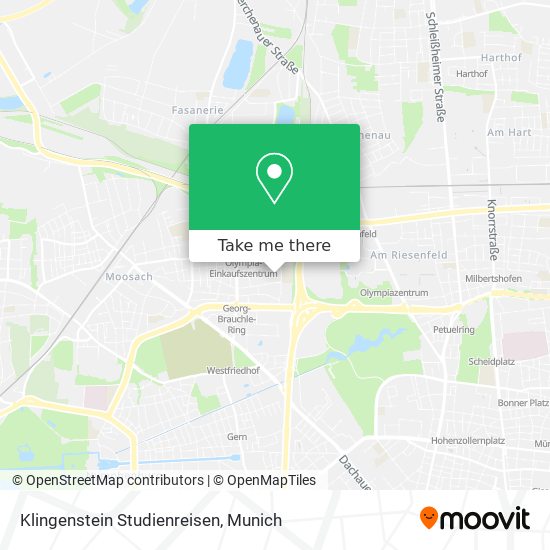 Klingenstein Studienreisen map