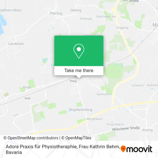 Карта Adora Praxis für Physiotheraphie, Frau Kathrin Behm