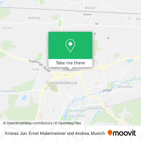 Krünes Jun. Ernst Malermeister und Andrea map