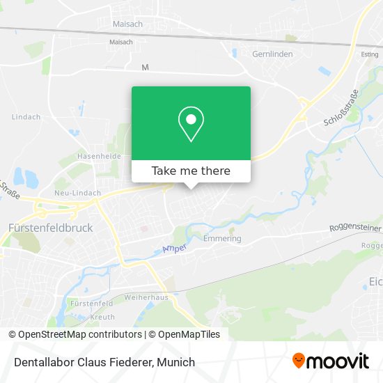Dentallabor Claus Fiederer map