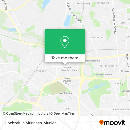 Карта Hochzeit in München