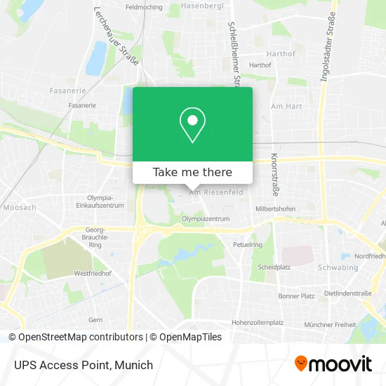 UPS Access Point map