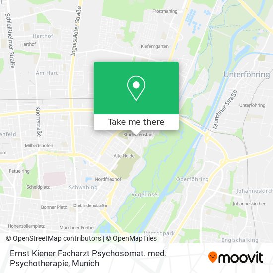 Ernst Kiener Facharzt Psychosomat. med. Psychotherapie map