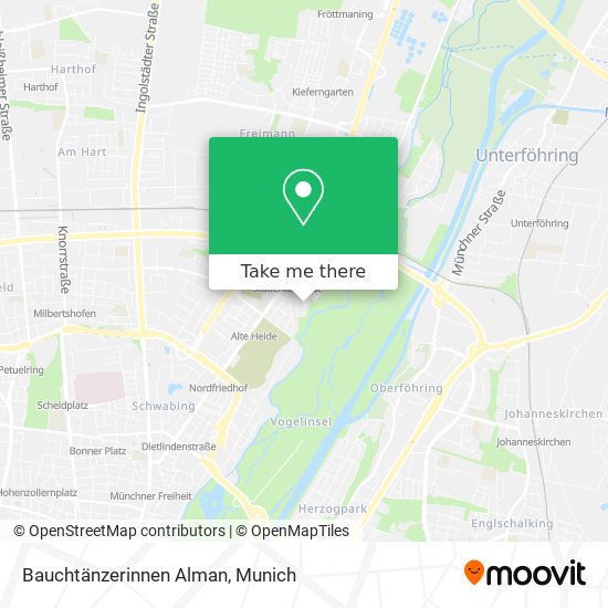 Bauchtänzerinnen Alman map