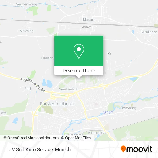 TÜV Süd Auto Service map