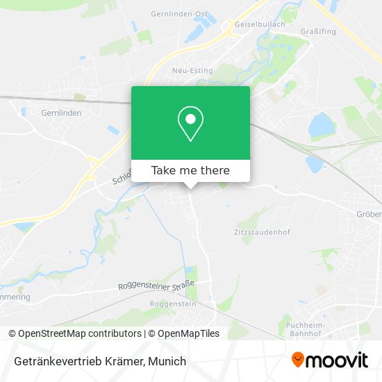 Getränkevertrieb Krämer map