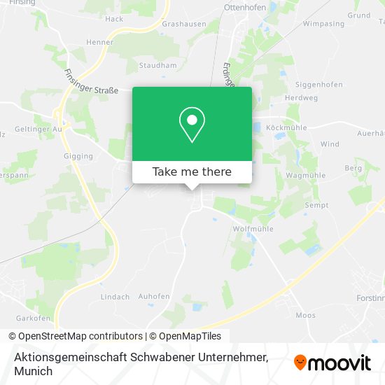 Aktionsgemeinschaft Schwabener Unternehmer map