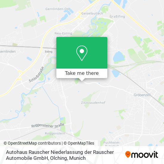 Autohaus Rauscher Niederlassung der Rauscher Automobile GmbH, Olching map