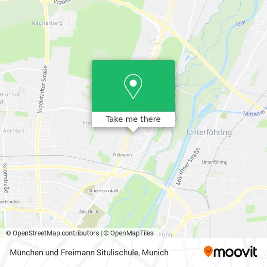 Карта München und Freimann Situlischule