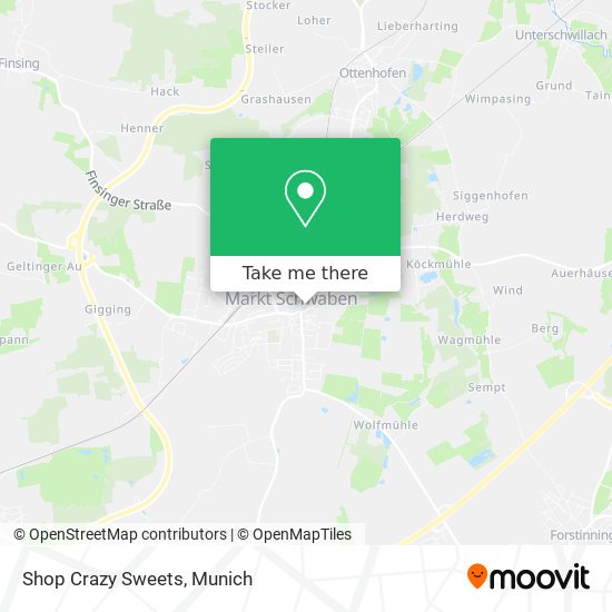 Shop Crazy Sweets map