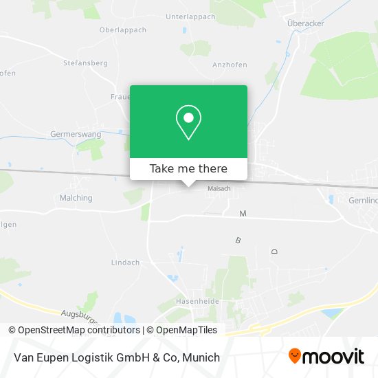 Van Eupen Logistik GmbH & Co map