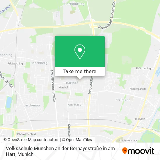 Карта Volksschule München an der Bernaysstraße in am Hart