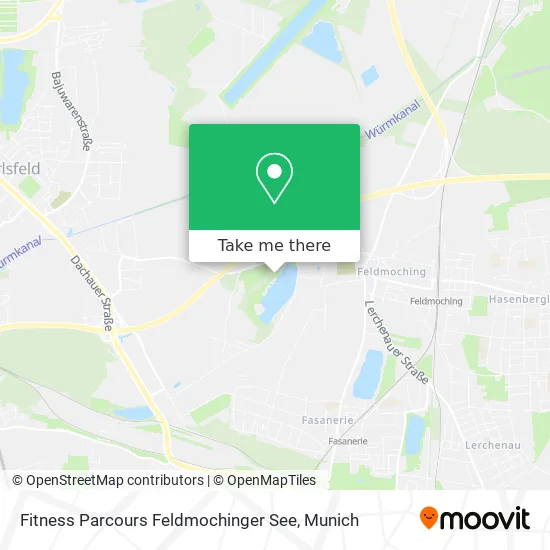 Карта Fitness Parcours Feldmochinger See