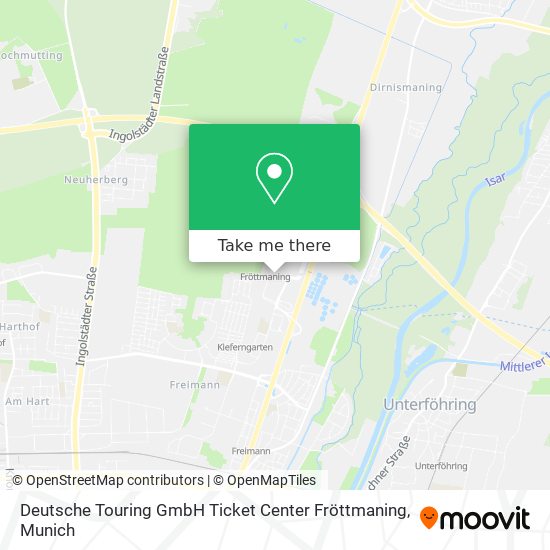 Deutsche Touring GmbH Ticket Center Fröttmaning map