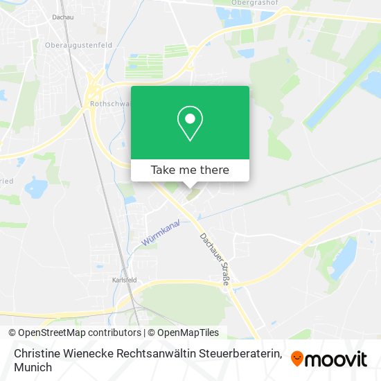 Christine Wienecke Rechtsanwältin Steuerberaterin map