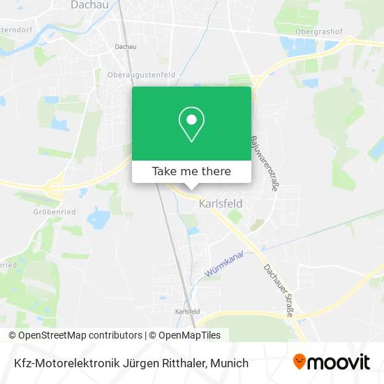 Карта Kfz-Motorelektronik Jürgen Ritthaler