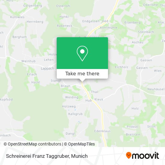 Schreinerei Franz Taggruber map