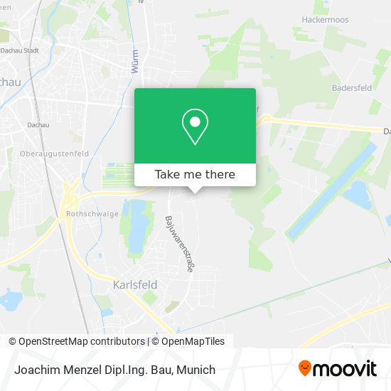 Joachim Menzel Dipl.Ing. Bau map