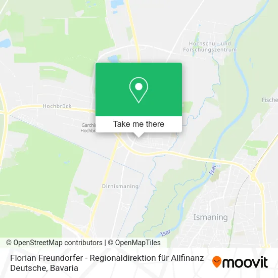 Карта Florian Freundorfer - Regionaldirektion für Allfinanz Deutsche