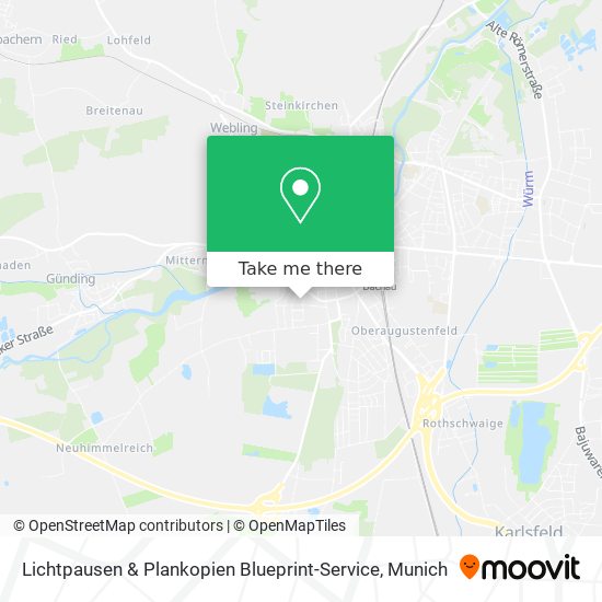 Lichtpausen & Plankopien Blueprint-Service map