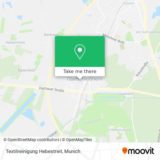 Textilreinigung Hebestreit map