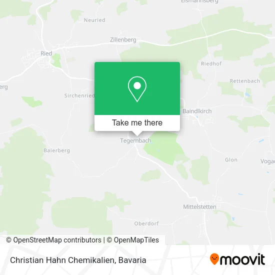 Карта Christian Hahn Chemikalien