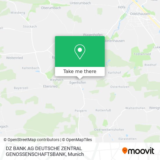 DZ BANK AG DEUTSCHE ZENTRAL GENOSSENSCHAFTSBANK map