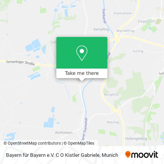Bayern für Bayern e.V. C O Kistler Gabriele map