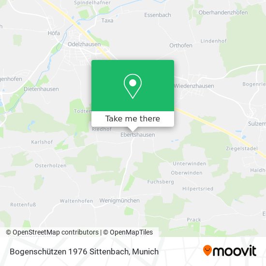 Bogenschützen 1976 Sittenbach map