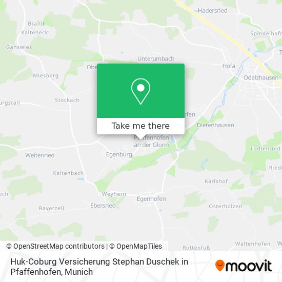 Huk-Coburg Versicherung Stephan Duschek in Pfaffenhofen map