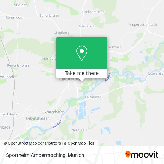 Sportheim Ampermoching map