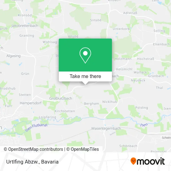 Карта Urtlfing Abzw.