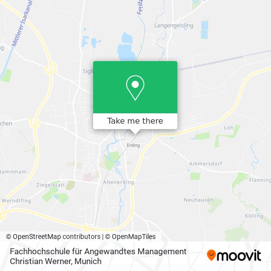 Fachhochschule für Angewandtes Management Christian Werner map