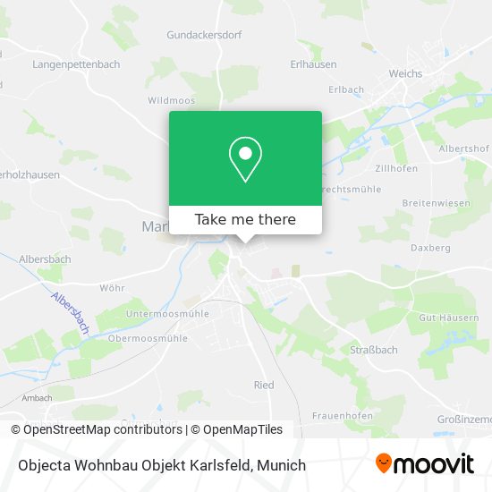 Objecta Wohnbau Objekt Karlsfeld map