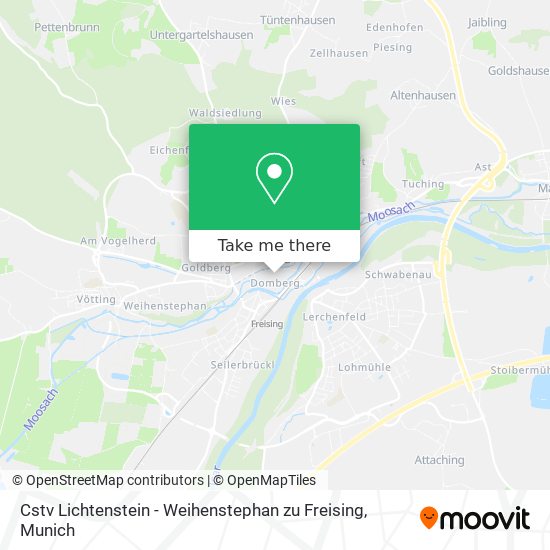 Cstv Lichtenstein - Weihenstephan zu Freising map