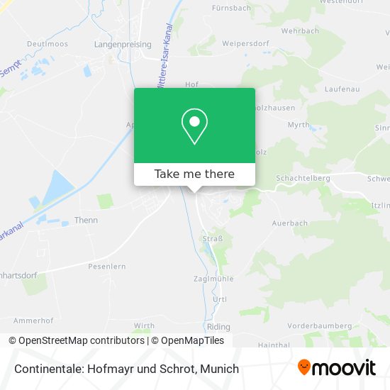 Continentale: Hofmayr und Schrot map