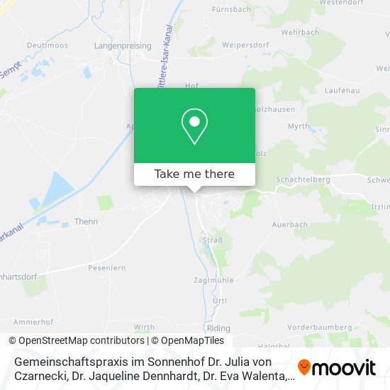 Карта Gemeinschaftspraxis im Sonnenhof Dr. Julia von Czarnecki, Dr. Jaqueline Dennhardt, Dr. Eva Walenta