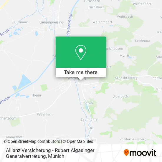 Карта Allianz Versicherung - Rupert Algasinger Generalvertretung