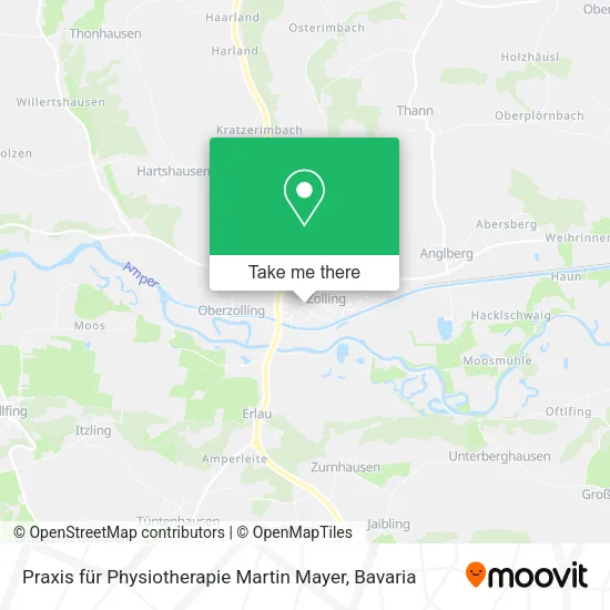Карта Praxis für Physiotherapie Martin Mayer